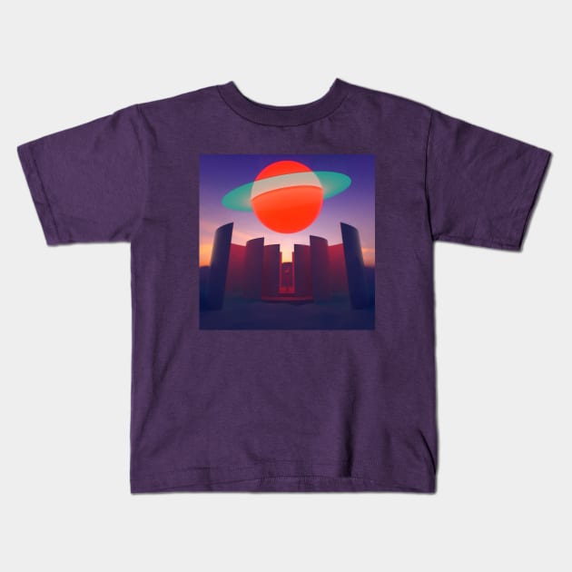 Saturn Kids T-Shirt by Metricastudio